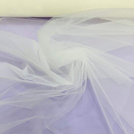 1 Yard Tulle/Net Bridal Veil Mesh Nylon for Wedding Veils, Gowns & Special Occasion Wear Fabric 120" Width